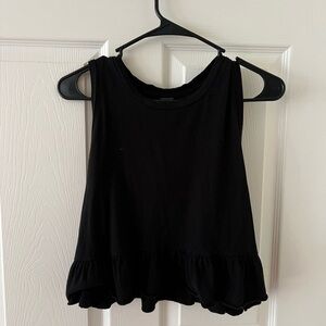 Black Peplum Tank
